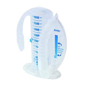 AirLife Volumetric Incentive Spirometer with One-Way Valve, 4000 mL Capacity