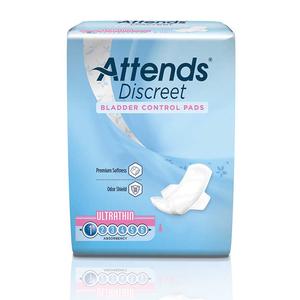 Attends Discreet Ultrathin Pads 9" Long