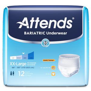 Attends Bariatric Underwear XX-Large 68"-80" - Heavy Absorbency