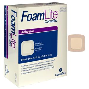 FoamLite Foam Adhesive Dressing, Square, 3-1/4" x 3-1/4"