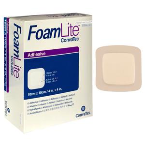 FoamLite Foam Adhesive Dressing, Square, 4" x 4"