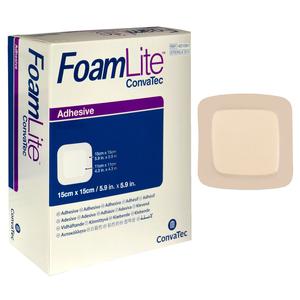 FoamLite Foam Adhesive Dressing, Square, 6" x 6"
