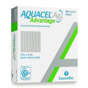 AQUACEL Ag Advantage Dressing, 2" x 2" - Replaces Item 51420675