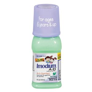 Imodium A-D Anti-Diarrheal, Mint Flavor, 4 fl oz