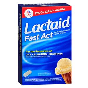 Lactaid Fast Act Lactase Enzyme Supplement, Caplets