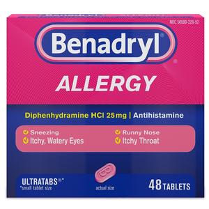 Benadryl Ultra Allergy Relief Tablets, 48 ct