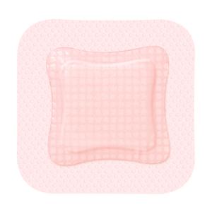 Allevyn Gentle Border Gel Adhesive Hydrocellular Foam Dressing, 4" x 4" Pad size 3" x 3"