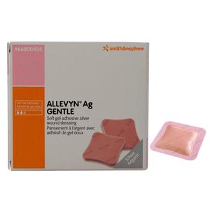 ALLEVYN  Ag Gentle Border Silicone Gel Adhesive Silver Wound Dressing, 7" x 7"