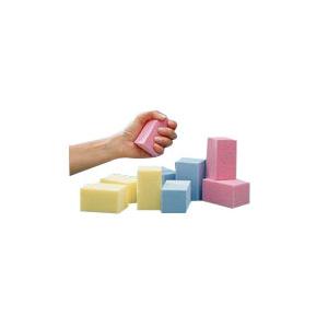 Temper Foam R-Lite Foam Blocks Pink, 1-3/4" x 1-3/4" x 3"