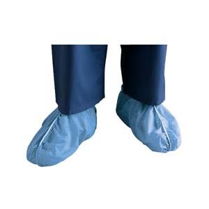 Fluid-Resistant Dura-Fit, Anti-Skid SMS Shoe Covers, X-Large