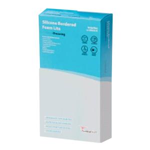 Cardinal Health Kendall Silicone Bordered Lite Foam Dressing, 3" x 3"