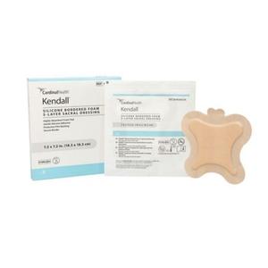 Cardinal Health Kendall Silicone Bordered 5-Layer Foam Sacral Dressing, Large, 9.2" x 9.2"