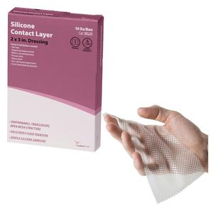 Cardinal Health Silicone Contact Layer 2" x 3", Sterile