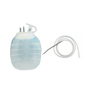 Jackson-Pratt Round Silicone Drain with Trocar Wound Drainage System, 400cc, 19 fr, 1/4"