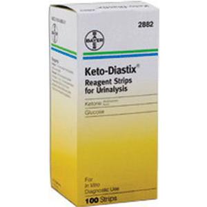 Keto-Diastix Reagent Test Strip (100 count)