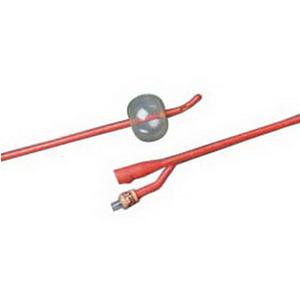 BARDEX LUBRICATH Tiemann 2-Way Specialty Foley Catheter 14 Fr 5 cc, Coude Tip.