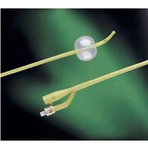 BARDEX Infection Control 2-Way 100% Silicone Foley Catheter 16 Fr 5 cc Coude Tip