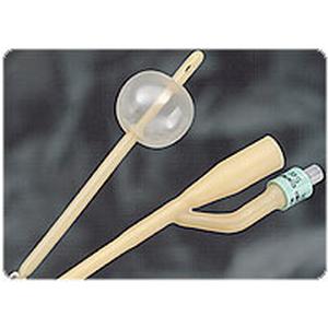 BARDIA 2-Way Silicone-Elastomer Coated Latex Foley Catheter 16 Fr 5 cc