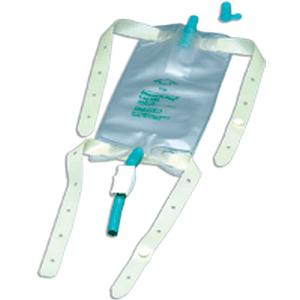 Dispoz-a-Bag Leg Bag with Rubber Cap Valve and Latex Straps, 9 oz.