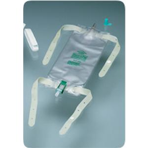 Dispoz-a-Bag Leg Bag with Flip-Flo Valve, 32 oz. (4 leg bags & 1 pair fabric leg straps)