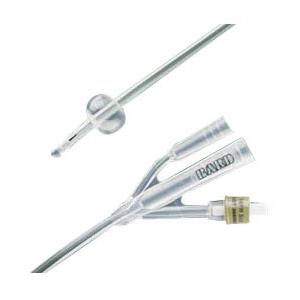 Lubri-Sil Short Round Tip 3-Way Specialty Silicone Foley Catheter, 18 Fr, 5 cc