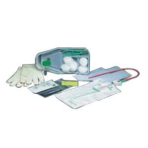 Bi-Level Tray with Red Rubber Catheter 15 Fr Due to Covid-19 related supply shortages, product may not contain gloves