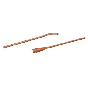 BARDIA Coude Red Rubber Urethral Catheter 12 Fr, 16"