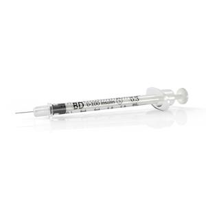 Insulin Syringe with Ultra-Fine II Needle 31G x 5/16", 3/10 mL (100 count)
