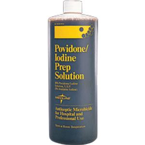 Povidone Iodine Prep Solution, 10% USP, 8 oz. Bottle