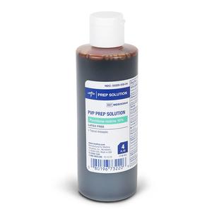 Povidone Iodine Prep Solution 10% USP, 4 oz. Bottle