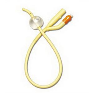 Coude 2-Way Silicone-Elastomer Coated Foley Catheter 14 Fr 10 cc