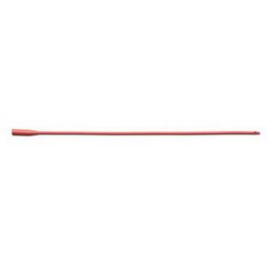 Smooth Tip Red Rubber Intermittent Catheter 12 Fr 16"