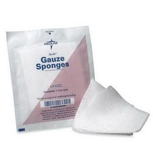 Caring Non-Sterile Woven Gauze Sponge 4" x 4", 8-Ply