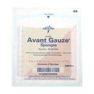 Avant Non-Woven Gauze Sponge Sterile 2's, 4" x 4", 4-Ply