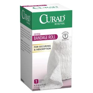 Curad Cotton Bandage Roll, 4.5" x 4 yd