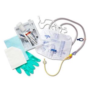 Silicone-Elastomer Coated Closed System Foley Catheter Tray 16 Fr 10 cc