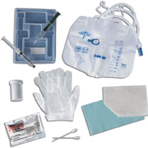 Silicone-Elastomer Coated Closed System Foley Catheter Tray 18 Fr 10 cc