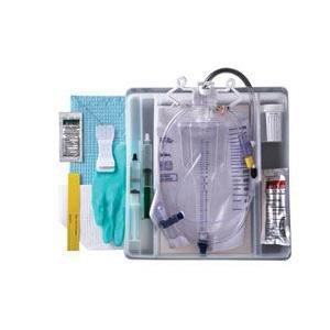 100% Silicone Closed System Foley Catheter Tray 18 Fr 10 cc
