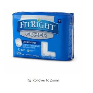 FitRight Super Protective Underwear, Large 40"-56"