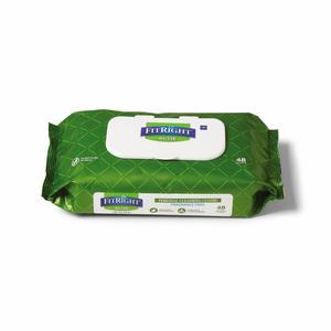 FitRight Aloe Quilted Personal Cleansing Wipes