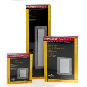 Stratasorb Composite Island Dressing, 4" x 14", Rectangular