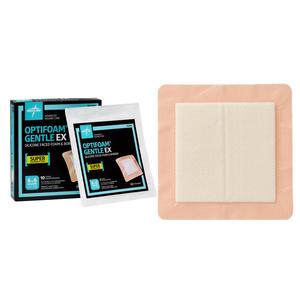Optifoam Gentle EX Silicone-Faced Foam Dressing with Border, 6" x 6"