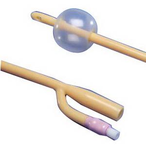 Dover 3-Way Silicone Elastomer Foley Catheter 18 Fr 30 cc