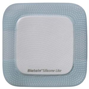 Biatain Silicone Lite Foam Dressing, 4" x 4", Pad Size 2.13" x 2.13"