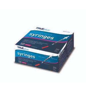 Trueplus Single-Use Insulin Syringe, 30G x 5/16", .5 mL (100 Count)