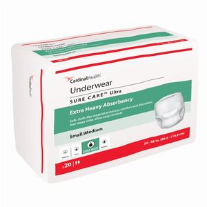 Cardinal Health, Underwear, Sure Care Ultra, Small/Medium, 34" - 46"