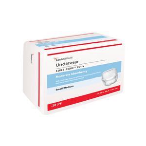 Cardinal Health, Underwear, Sure Care Extra, Small/Medium, 34" - 46"