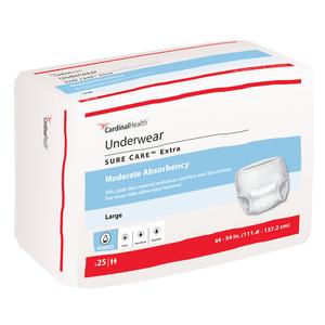 Cardinal Health, Underwear, Sure Care Extra, Large, 44" - 54"