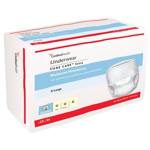 Cardinal Health, Underwear, Sure Care Extra, X-Large, 48"- 66"