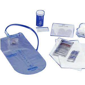 CURITY Red Rubber Closed Urethral Catheter Tray 14 Fr 1500 mL